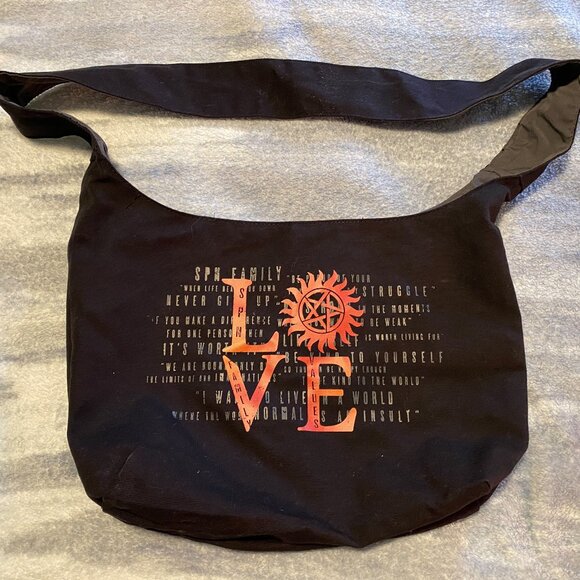 Supernatural Love Crossbody Messenger Bag (SPN Family Values) - Picture 1 of 3